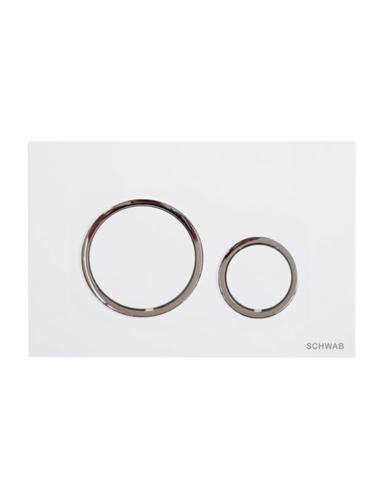 Plaque Schwab Vela Blanc/Chrome - P47-0201-0250