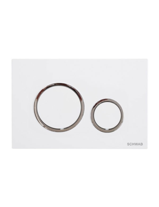 Plaque Schwab Vela Blanc/Chrome - P47-0201-0250