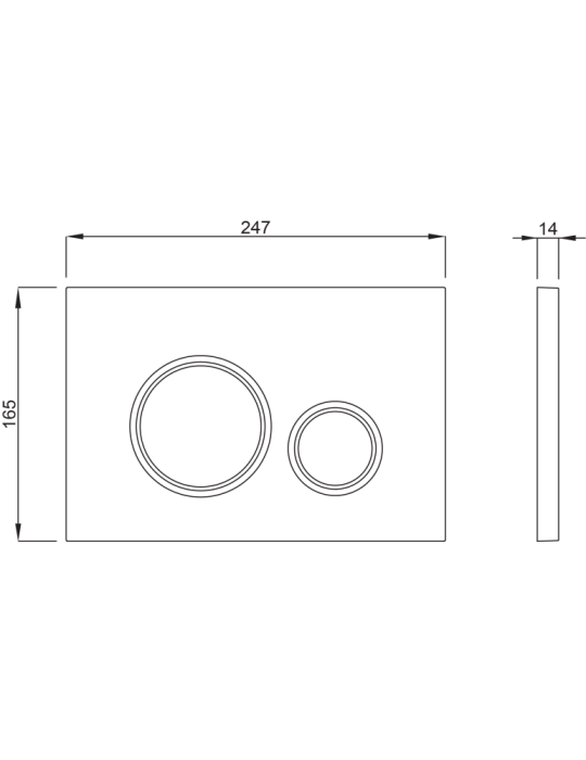 Schwab Plaque Vela Noir Mat - P47-0190-0253