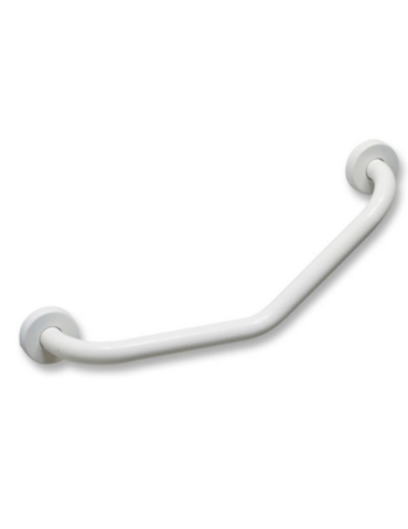 Poignée de sécurité Modèle à 45° 30x30 Blanc Fixation murale