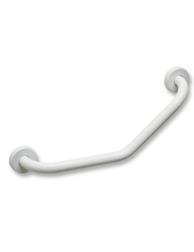 Poignée de sécurité Modèle à 45° 30x30 Blanc Fixation murale