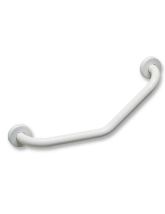 Poignée de sécurité Modèle à 45° 30x30 Blanc Fixation murale