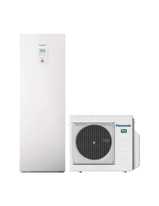 Panasonic Pompa di Calore Splittata Aquarea All In One 5/7 KW con WH-ADC0309J3E5C Monofase Inverter R-32 Classe A+++