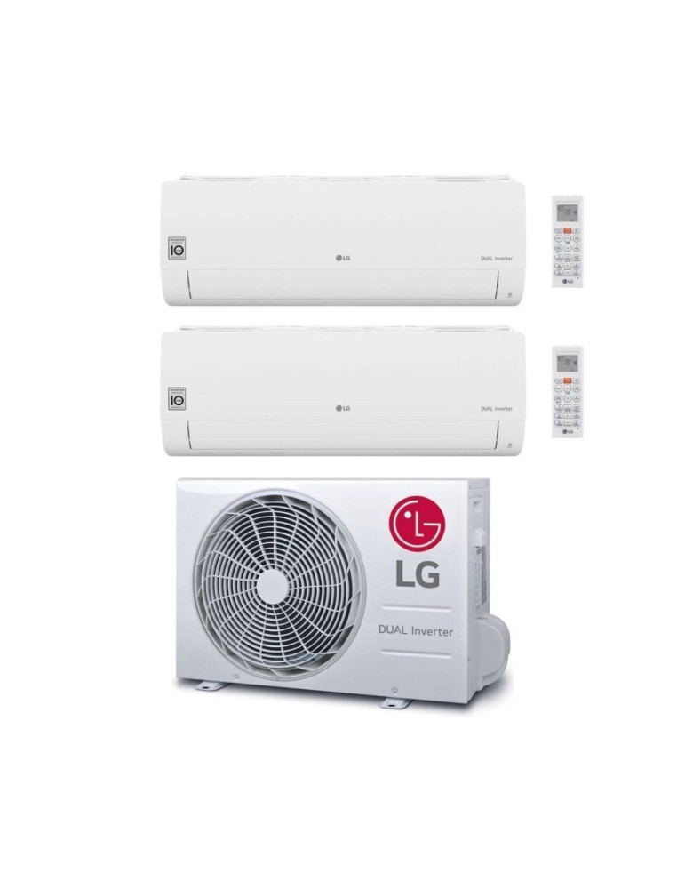 LG Climatizzatore DualSplit Libero Smart 7+9 con MU5R30.U42 Inverter R-32 Wi-Fi Classe A++