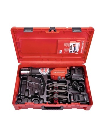 Rothenberger Kit Pressatrice ROMAX 4000 + Ganasce TH 16 20 26 32  inclusa Lampada Batteria e Carica Batteria in omaggio