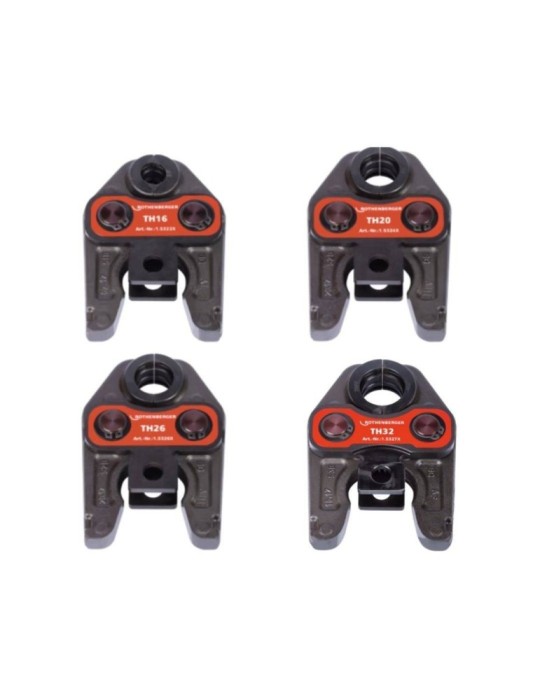 Rothenberger Kit Pressatrice ROMAX 4000 + Ganasce TH 16 20 26 32  inclusa Lampada Batteria e Carica Batteria in omaggio