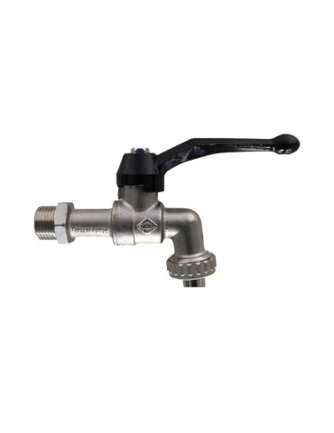 Rubinetto portagomma giardino a sfera a leva alluminio esterno 1/2 o 3/4