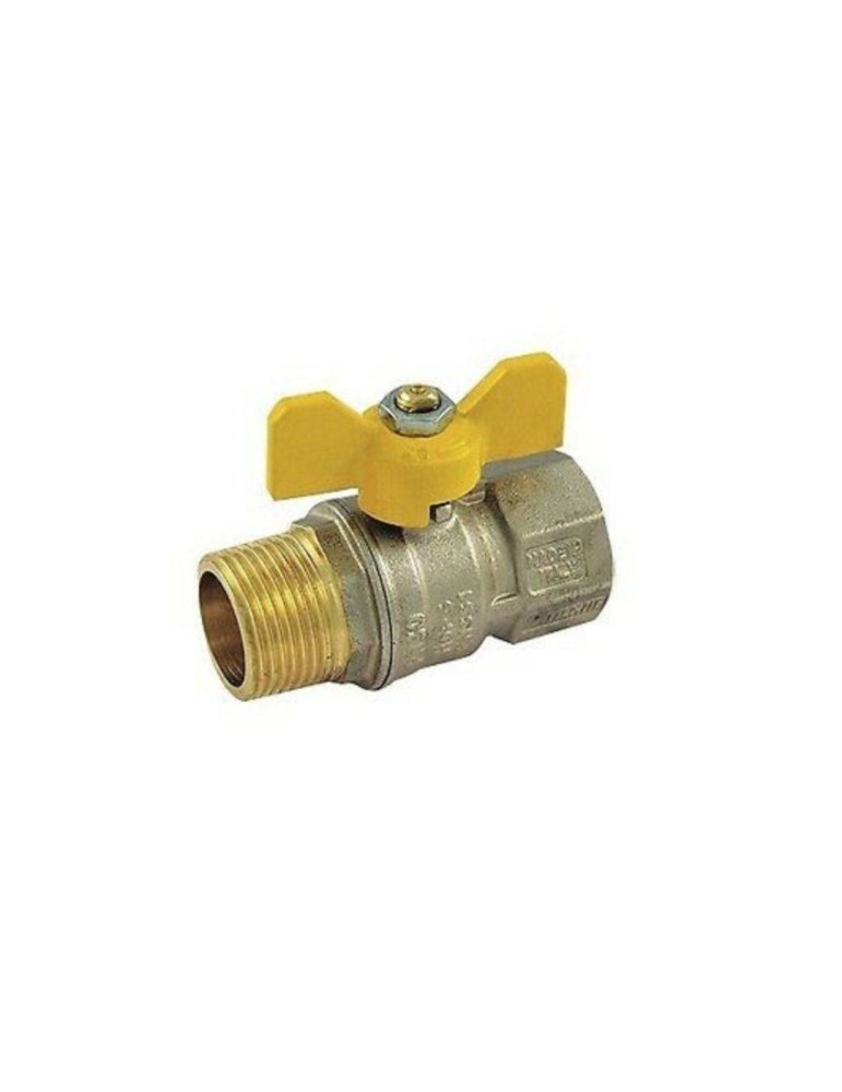 Valve à Bille M\F 1\2" Papillon Pour Gaz Paquet de 3 pièces