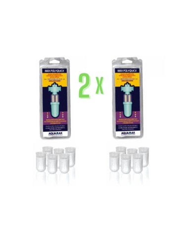 Aquamax Ricariche Di Polifosfati Maxpolyquick 2 Pezzi Per Filtro Anticalcare