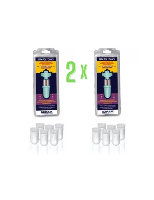 Aquamax Ricariche Di Polifosfati Maxpolyquick 2 Pezzi Per Filtro Anticalcare