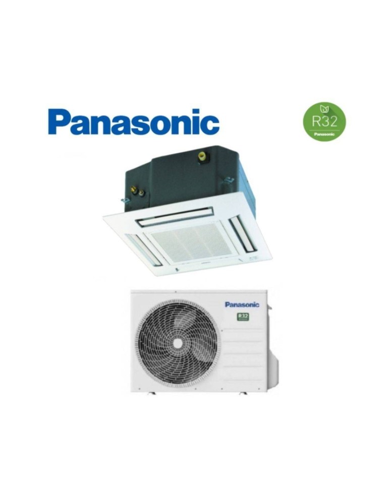 Panasonic Climatizzatore Monosplit a Cassetta 60x60 a 4 R-32 U-25 36 50 PZ3E5 - S-25 36 50 PY3E R-32 2