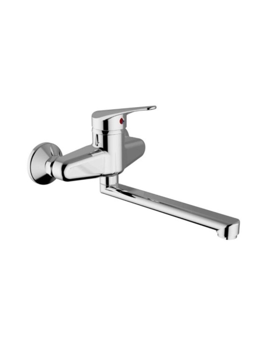 Miscelatore Monocomando Teorema Lavello Cromo a parete Serie T-One