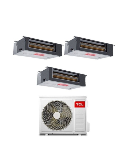 TCL Climatizzatore Trial Split Canalizzato 9+9+9 con MT2730 Inverter R-32 Classe A++