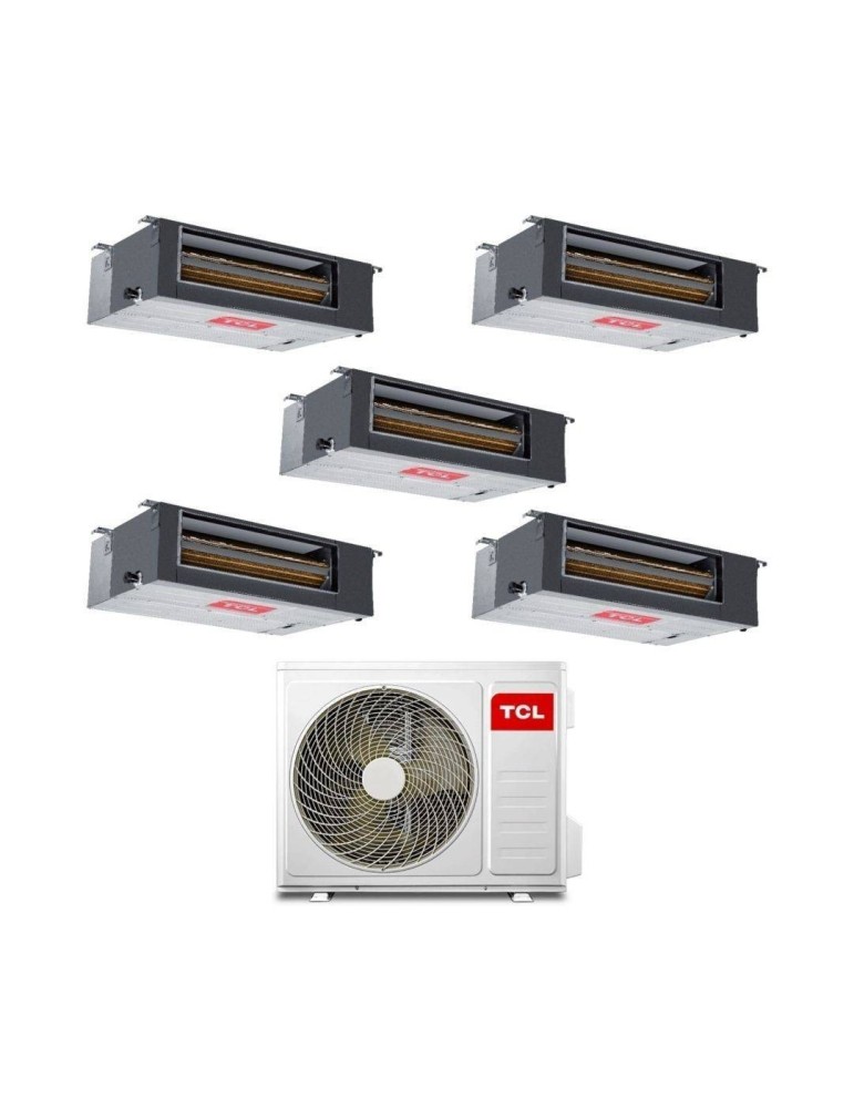 TCL Climatizzatore Penta Split Canalizzato 9+9+9+18+18 con MT4250 Inverter R-32 Classe A++