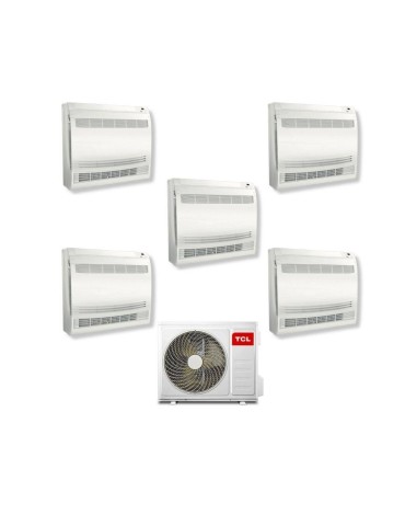 TCL Climatizzatore Penta Split Console 9+12+12+12+18 con MT4250 Inverter R-32 Classe A++
