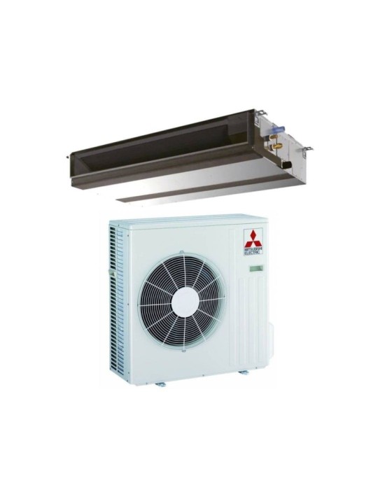Mitsubishi Climatizzatore Canalizzato PEAD-SM125JAL + PUZ-SM125YKA-T 43000 btu Media Prevalenza Trifase Inverter R-32 Wi-Fi Opt