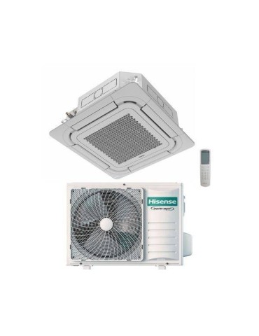Hisense Climatizzatore Cassetta Inverter Da 48000 Trifase Btu AUC140UR4RKC8  R-32 Classe A++ Griglia inclusa