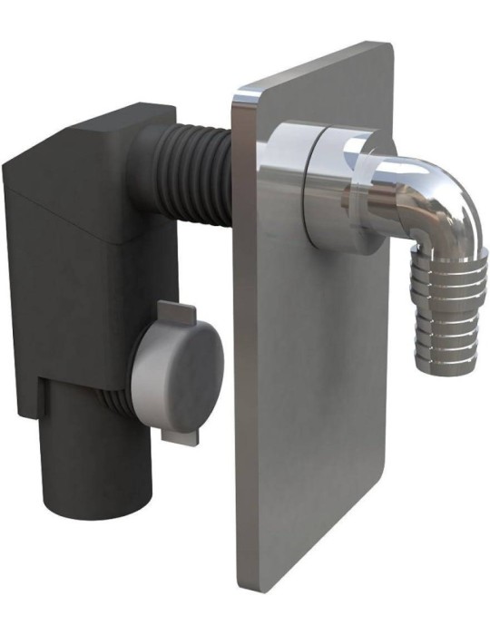 Bonomini Sifone ad Incasso COMPACT per lavatrice o lavastoviglie - 3400CR40B9