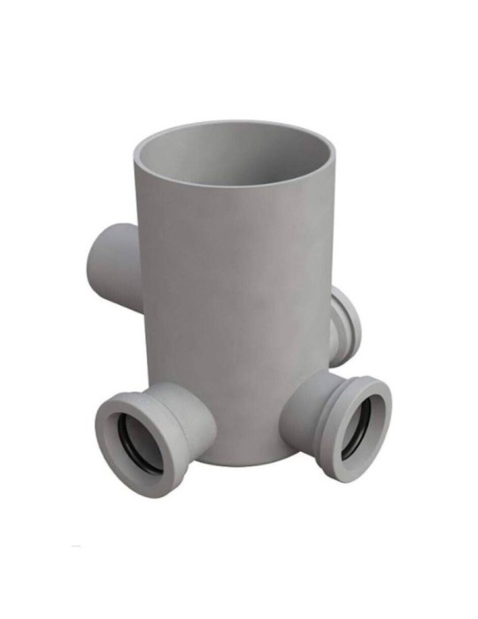 Bonomini Pozzetto Pavimento Basso In Pp Quattro Vie Scarico Ø 100