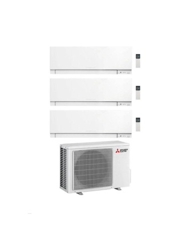 Mitsubishi Climatizzatore Trial Split Kirigamine Zen MSZ-EF Bianco 9+9+12 con MXZ-3F54VF Inverter R32 WiFi Classe A+++