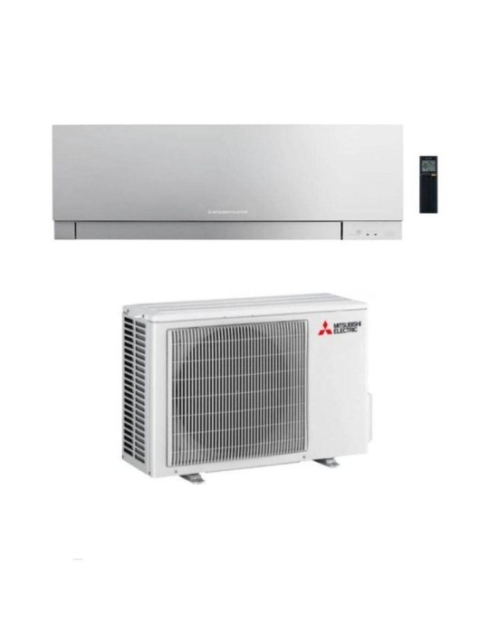 Mitsubishi Climatizzatore Monosplit Linea Kirigamine Zen MSZ-EF 9000 btu MSZ-EF25VGKS Silver Inverter R-32 Wi-Fi Classe A+++