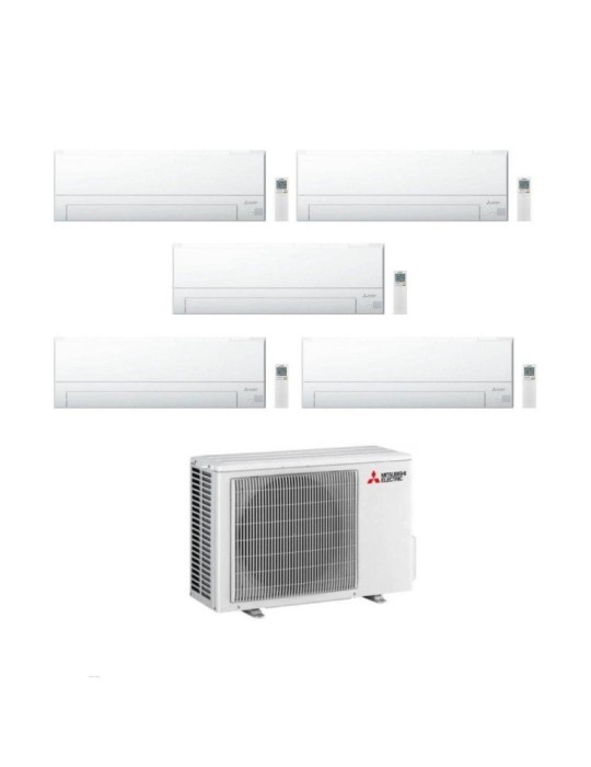 Mitsubishi Climatizzatore Penta Split MSZ-BT VGK 9+9+9+9+18 con MXZ-5F102VF Inverter R-32 Wi-Fi Classe A++