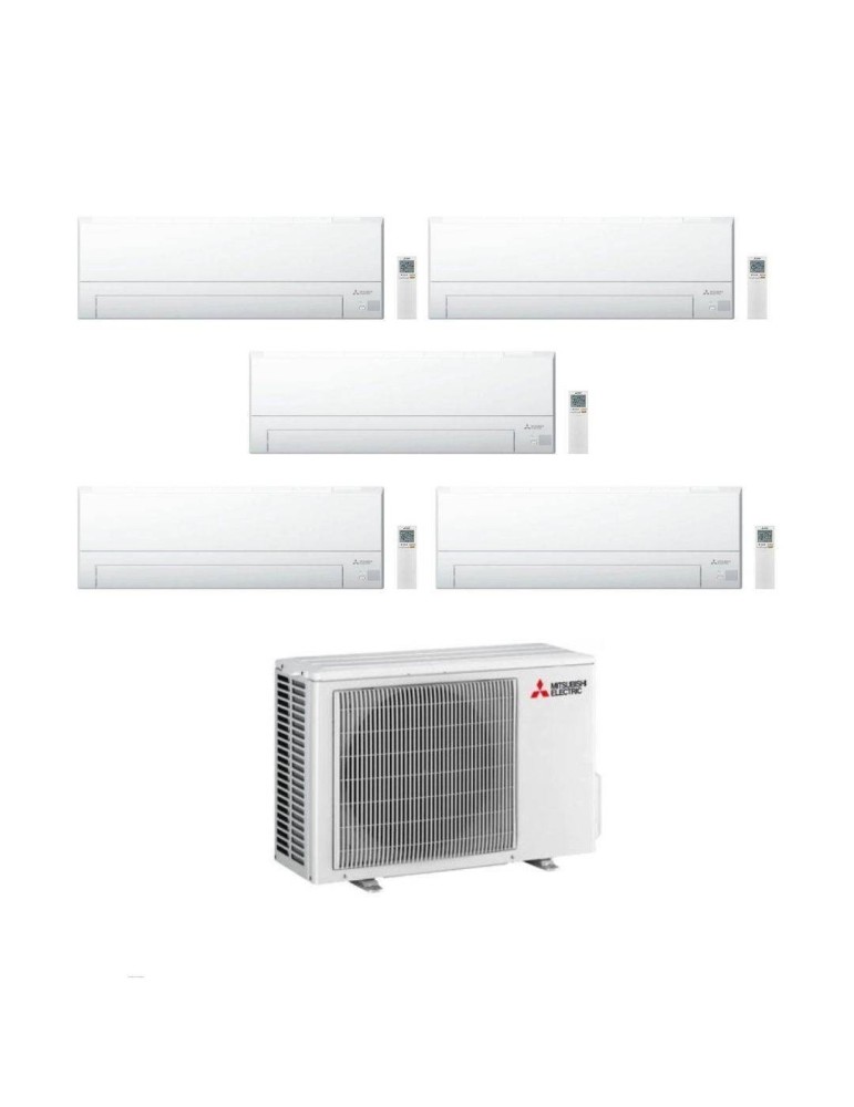 Mitsubishi Climatizzatore Penta Split MSZ-BT VGK 9+9+9+9+12 con MXZ-5F102VF Inverter R-32 Wi-Fi Classe A++