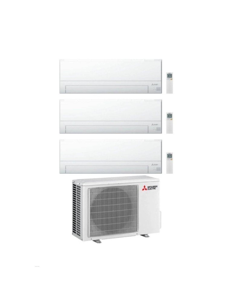 Mitsubishi Climatizzatore Trial Split MSZ-BT VGK 9+12+12 con MXZ-3F68VF Inverter R-32 Wi-Fi Classe A++