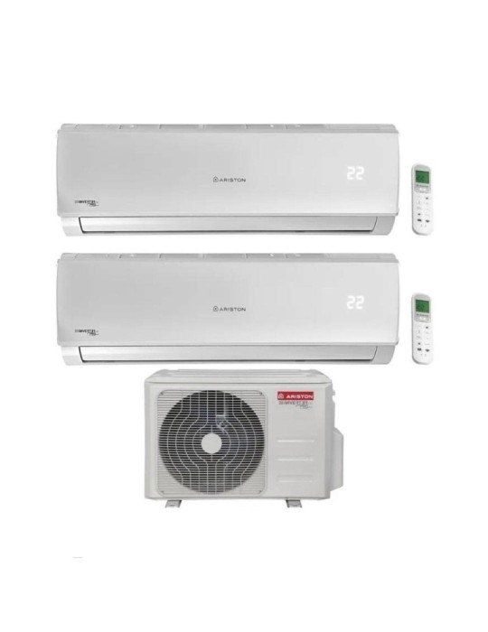 Ariston Climatizzatore DualSplit Alys R 32 12+12 con DUALC50XD0-O Inverter Wi-Fi Optional Classe A++