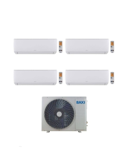 Baxi Climatizzatore Quadri Split Astra 7+7+7+12 con LSGT100-4M Inverter R-32 Wi-Fi Opt. Classe A++