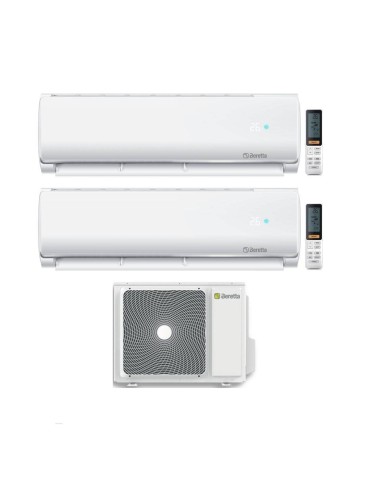 Beretta Climatizzatore Condizionatore Dual split Breva 12+12 con EX18000-2 R-32 Inverter Wi-Fi Optional Classe A++