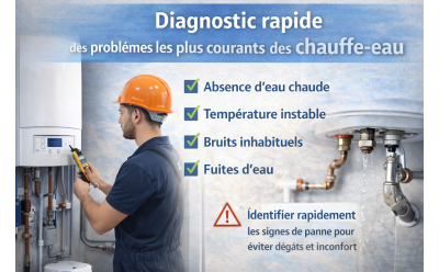 Diagnostic rapide des problèmes les plus courants des chauffe-eau